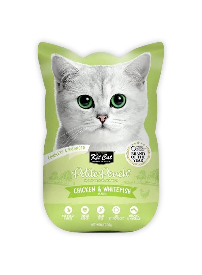 كيت كات طعام القطط الرطب بنكهة الدجاج والسمك الأبيض - 70 غرام (عبوة من 24 كيسًا) - Image 2